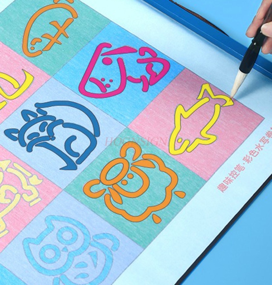 Calligraphy Pen Set - 1Set Kinderen Kleurrijke Leuke Controle Pen