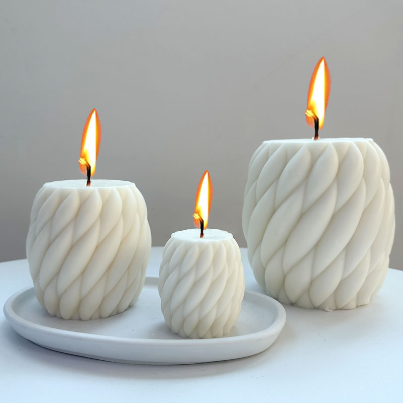 Art Craft Show - 3D Roterende Regendruppels Siliconen Kaars Schimmel