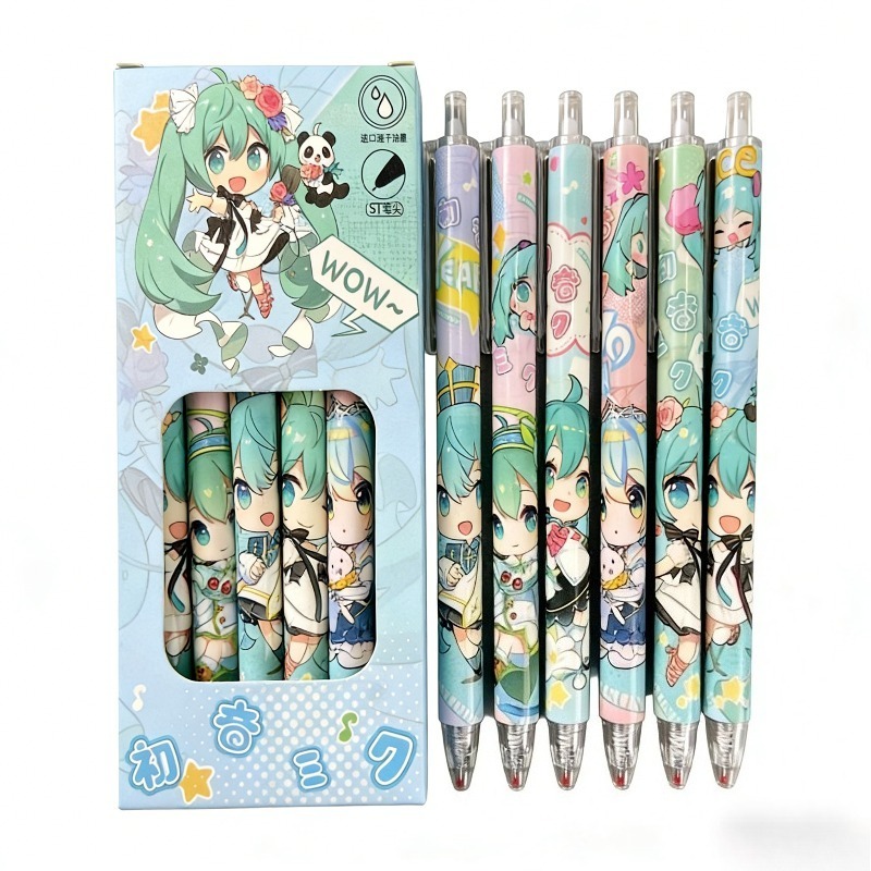 Calligraphy Pen Set - Hatsune Miku sneldrogende gelpen beperkt tot