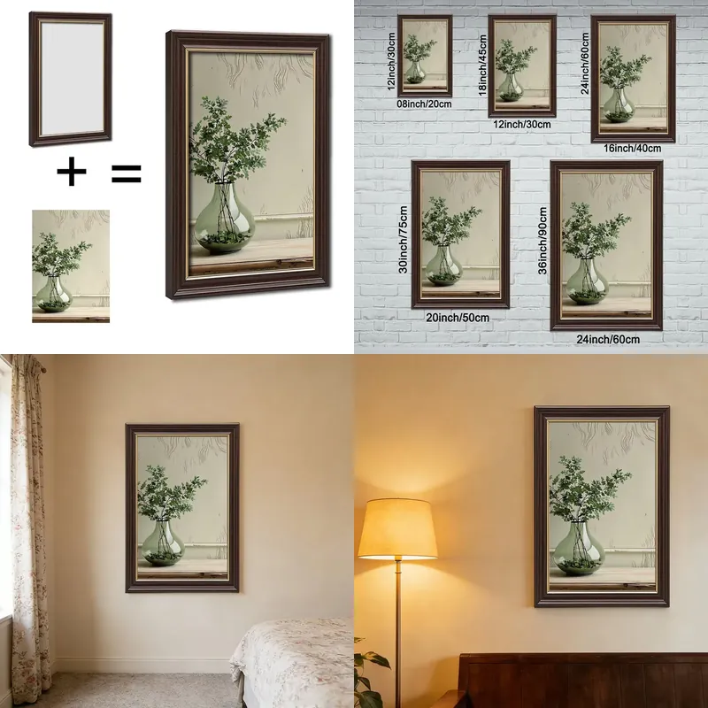 Art Craft Decoration Ideas - 8x12 Picknickmand met houtnerf en gouden