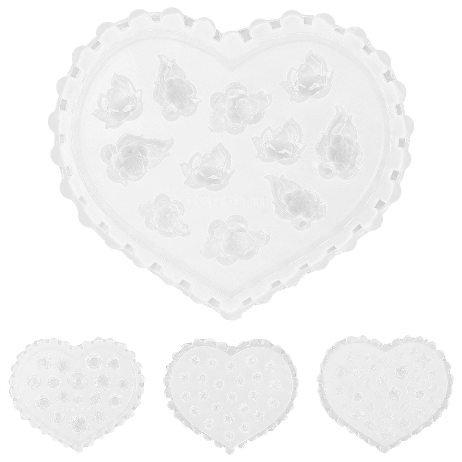 Art Craft Flower Making - 4 stuks bloemvormige siliconen mallen voor