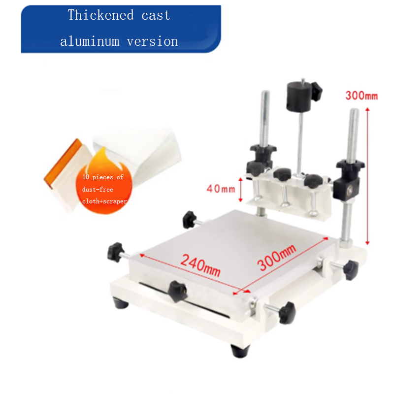 Silk Screen Printing - Kleine handmatige platte bed zeefdrukmachine handmatige
