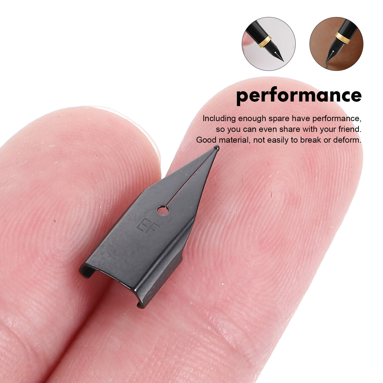 Calligraphy Pen Set - 10 stuks vulpenpunten roestvrijstalen vervangingstips voor