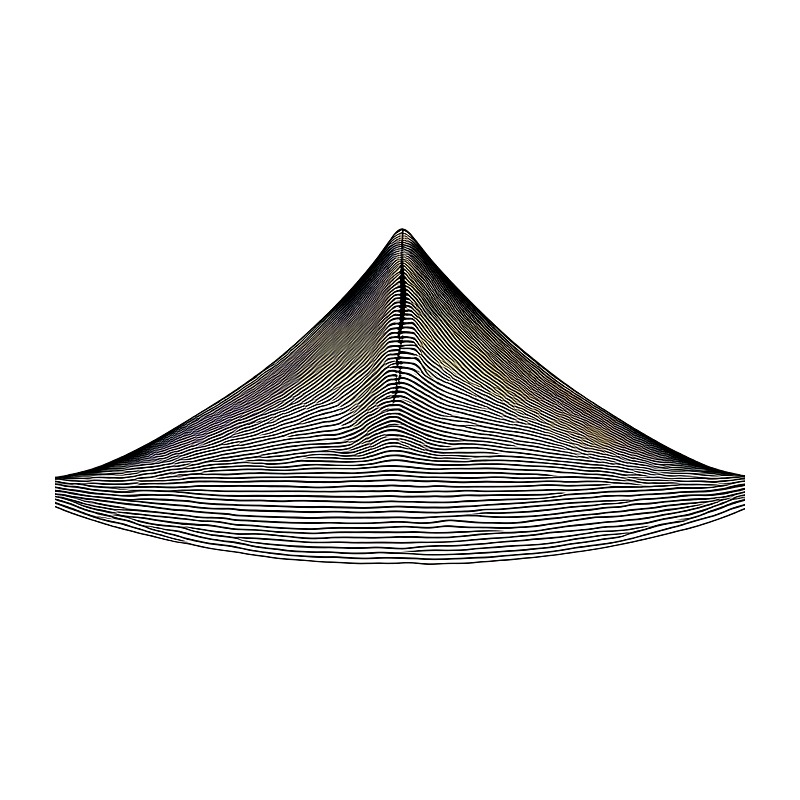 Art Craft Online - Minimalistische Berglijn Kunst Heat Transfer Vinyl