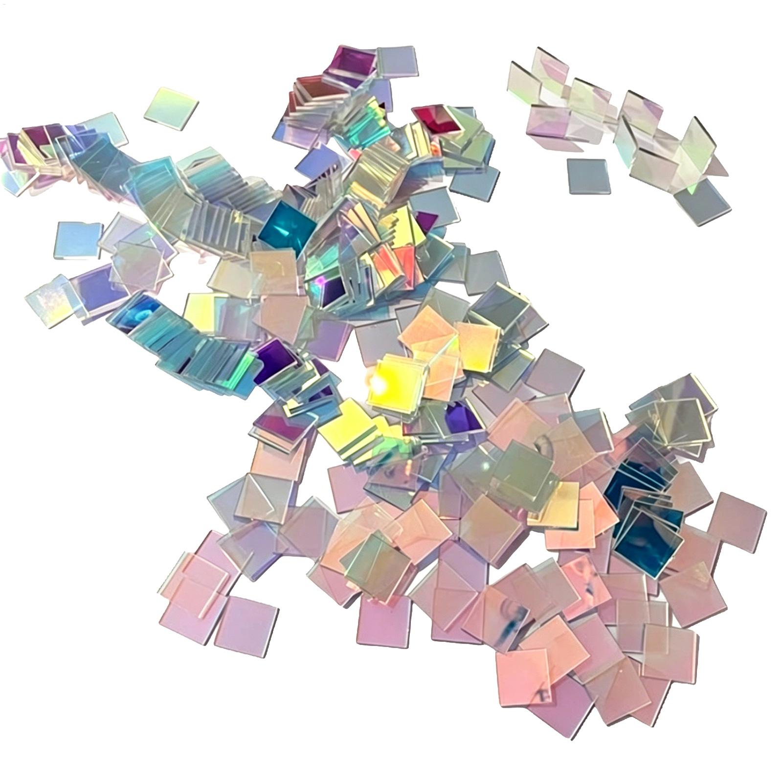 Artwork Craft - 50/100 Stuks Mini Regenboog Holografische Acryl