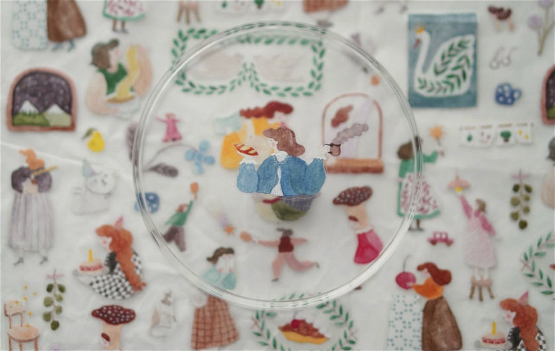 Washi Tape Rolls - 1-lus Ivy Snow Vintage A Lovely