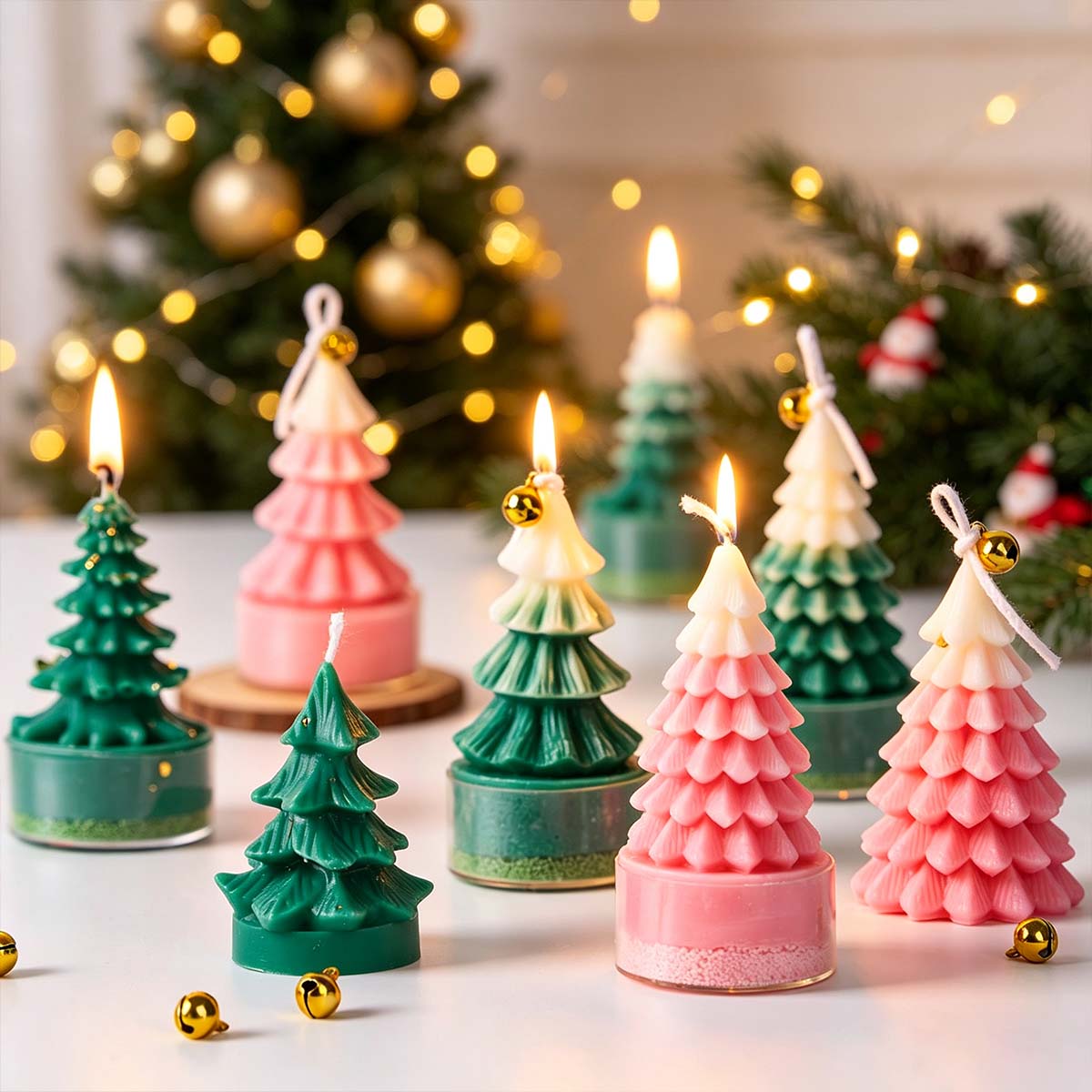 Art Craft Show - 3D Kerstboom Siliconen Kaars Schimmel DIY
