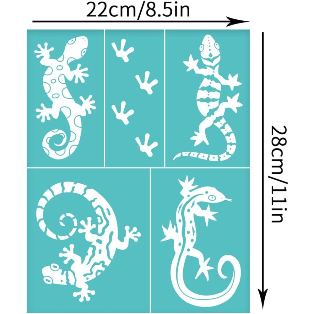 2 stuks 8,6x11 inch hagedis ze - Silk Screen Printing recensie en prijs
