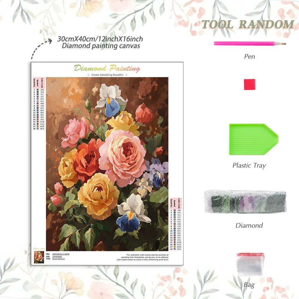 CHENISTORY Bloemen 5D Diamant  - Art Craft Decoration Ideas recensie en prijs