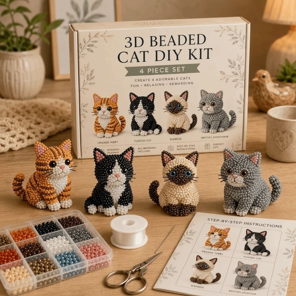 Miniatuur kralen 3D dieren knu - Art Craft And Design recensie en prijs
