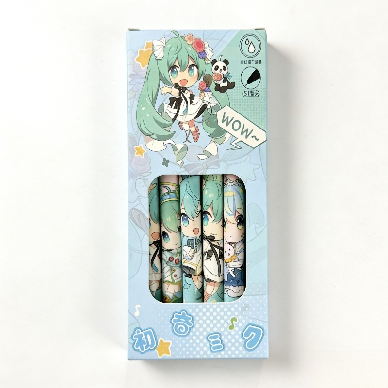 Hatsune Miku sneldrogende gelp - Calligraphy Pen Set recensie en prijs
