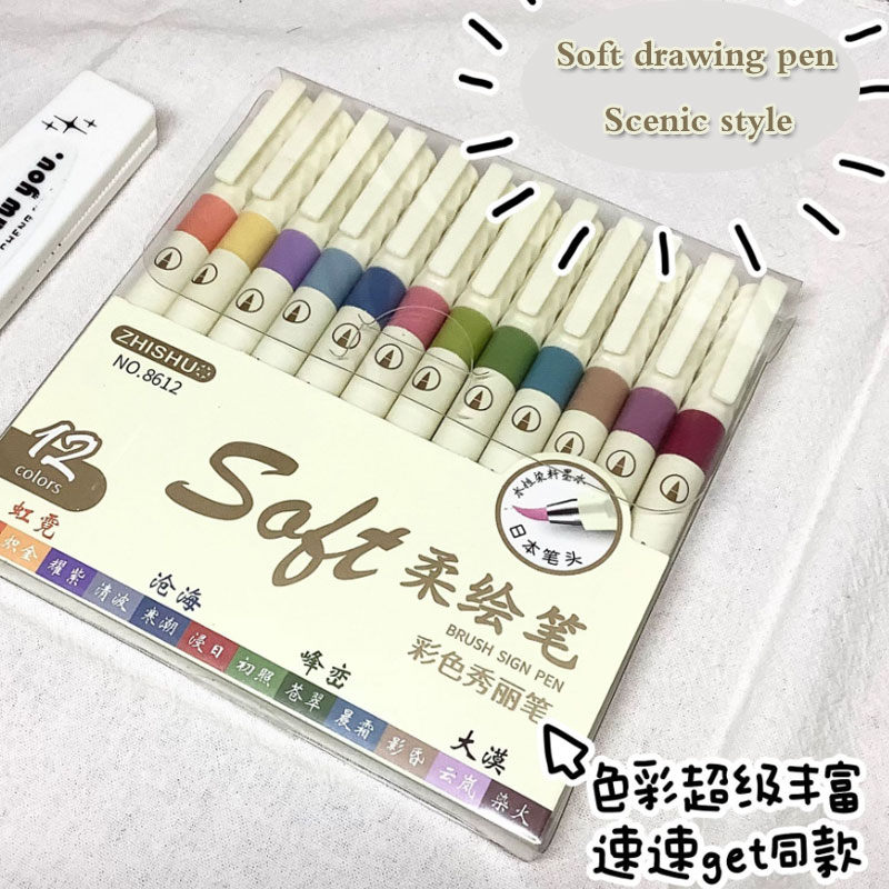 24/3 kleur Vintage aquarel bel - Calligraphy Pen Set recensie en prijs