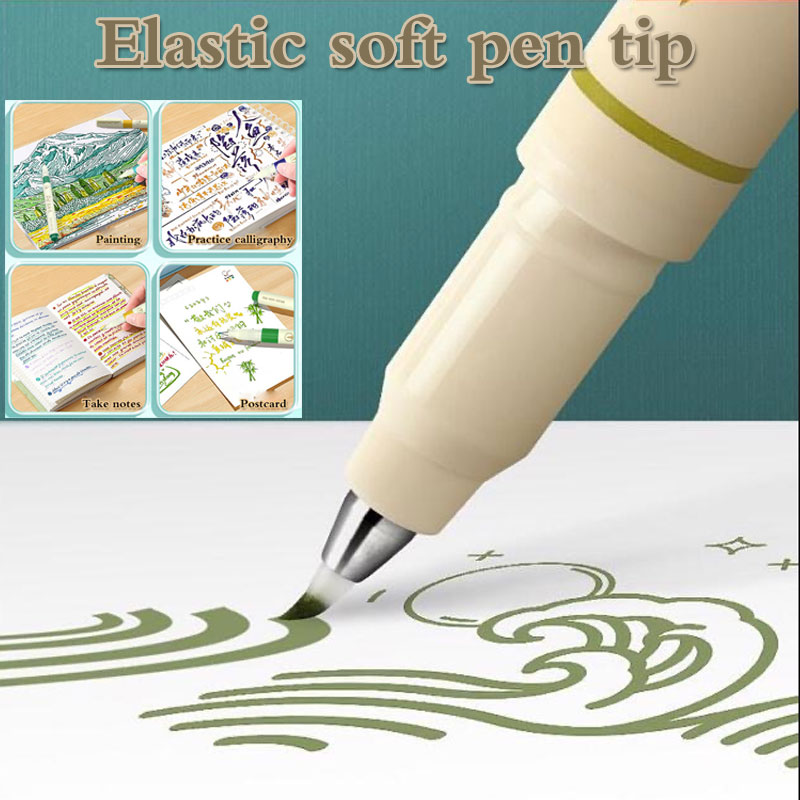 24/3 kleur Vintage aquarel bel - Calligraphy Pen Set recensie en prijs