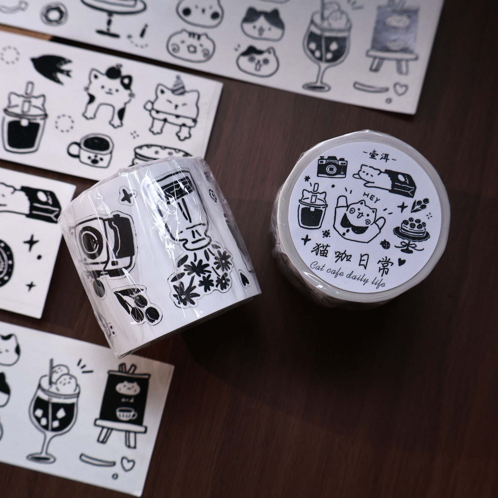 YiEr Studio Vintage Daily Cat' - Washi Tape Rolls recensie en prijs