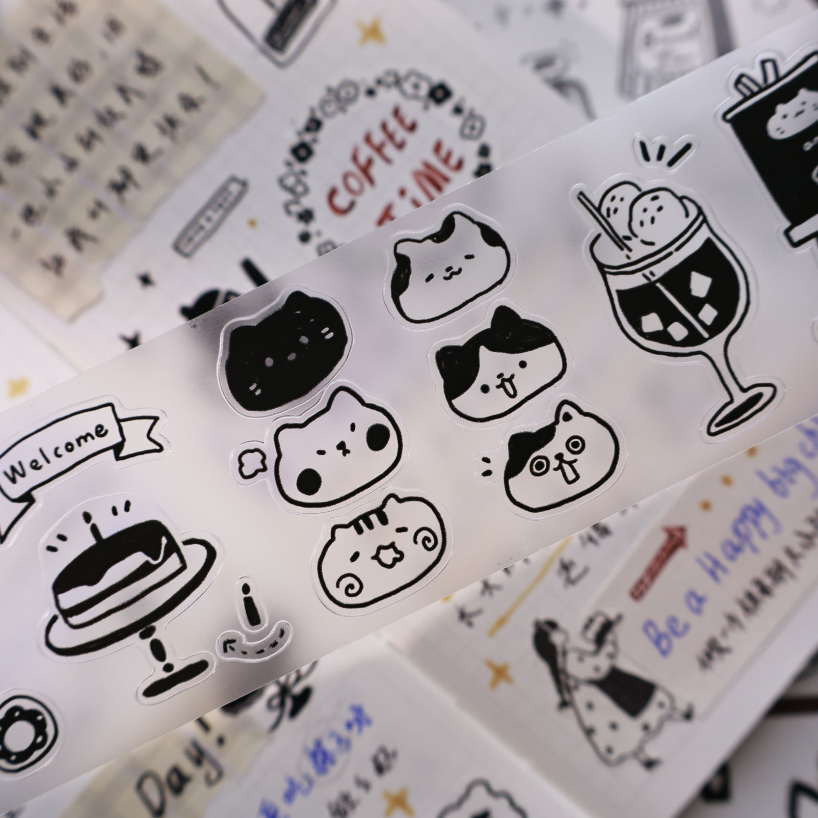 YiEr Studio Vintage Daily Cat' - Washi Tape Rolls recensie en prijs