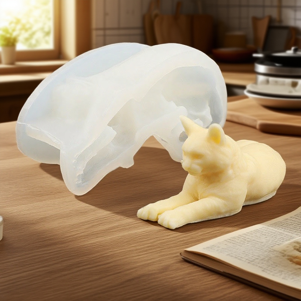 Creatieve liggende kat silicon - Art Craft Show recensie en prijs