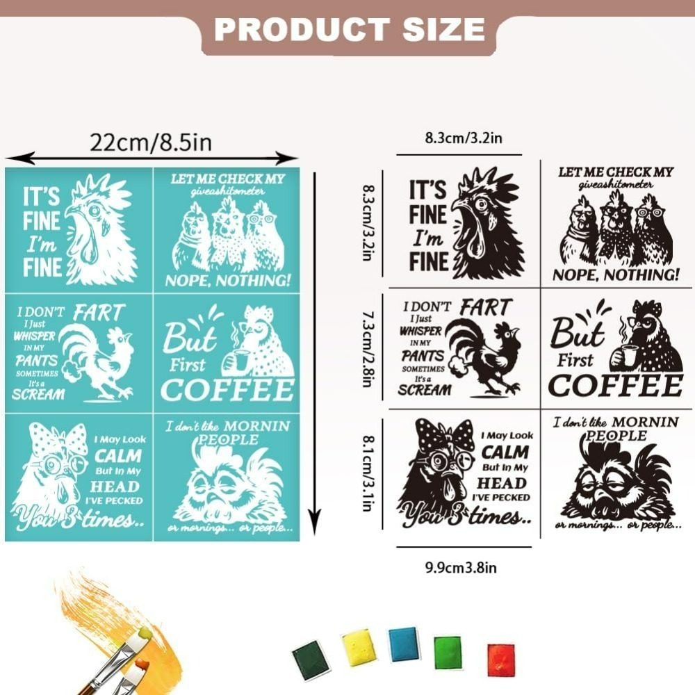 2 vellen Chook zeefdruk stenci - Silk Screen Printing recensie en prijs