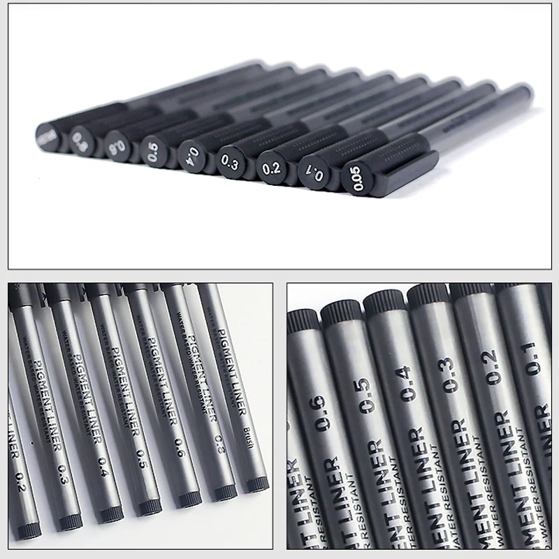 9 stks/set Pigment Liner Micro - Calligraphy Pen Set recensie en prijs