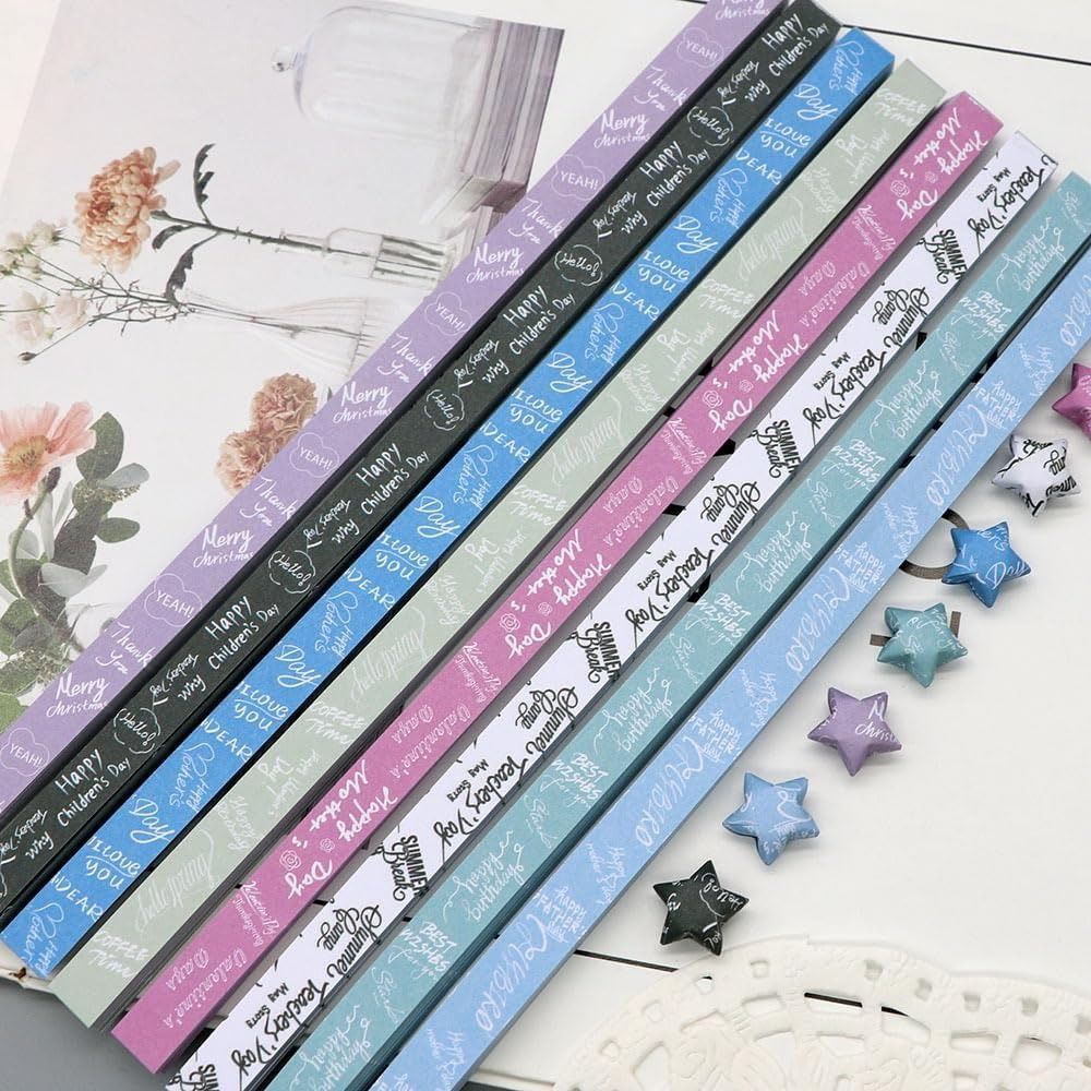 540 vellen DIY kleurrijk ster- - Art Craft Show recensie en prijs