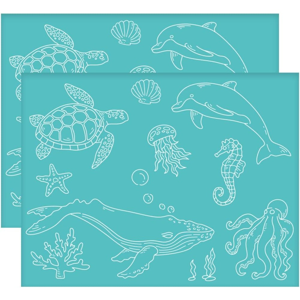 2 Stuks 11X8.6 Inch Zeedier Ze - Silk Screen Printing recensie en prijs