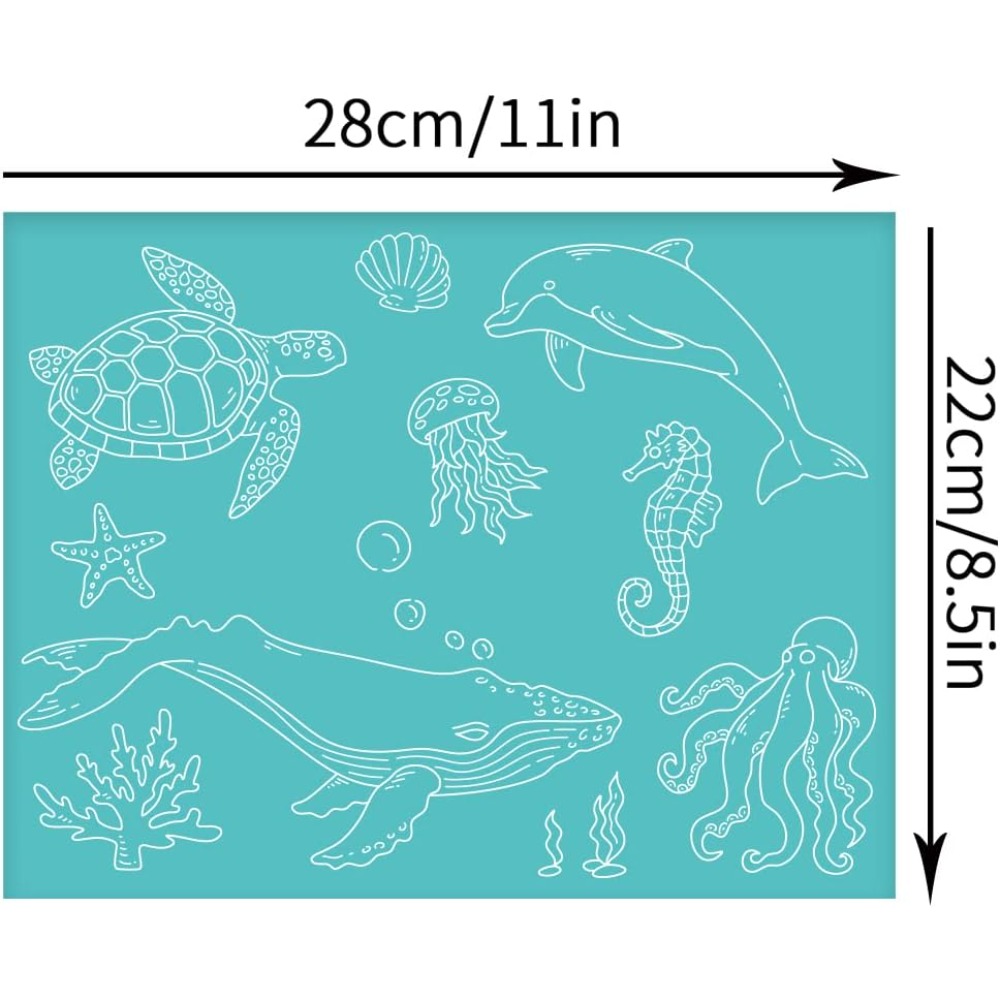 2 Stuks 11X8.6 Inch Zeedier Ze - Silk Screen Printing recensie en prijs