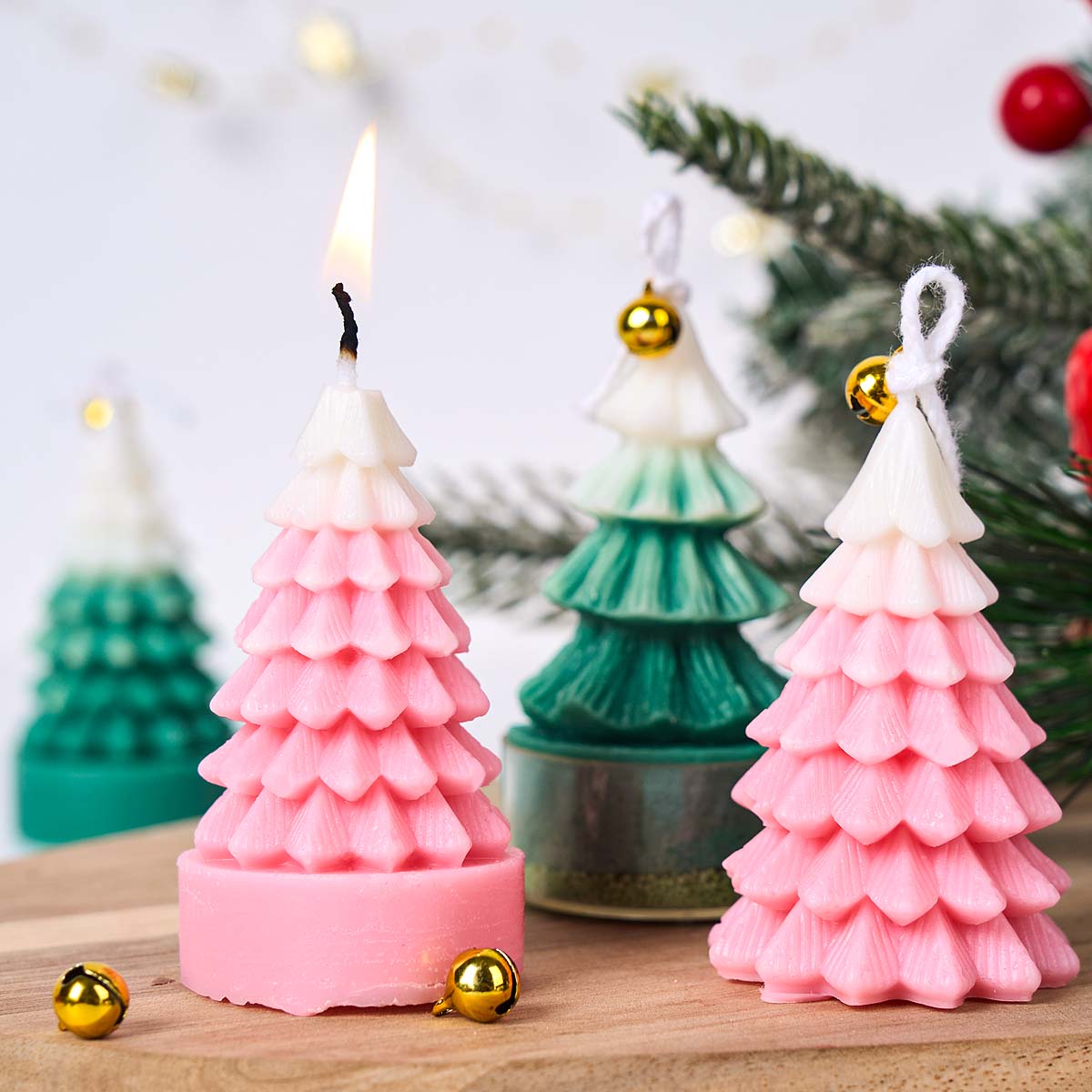 3D Kerstboom Siliconen Kaars S - Art Craft Show recensie en prijs