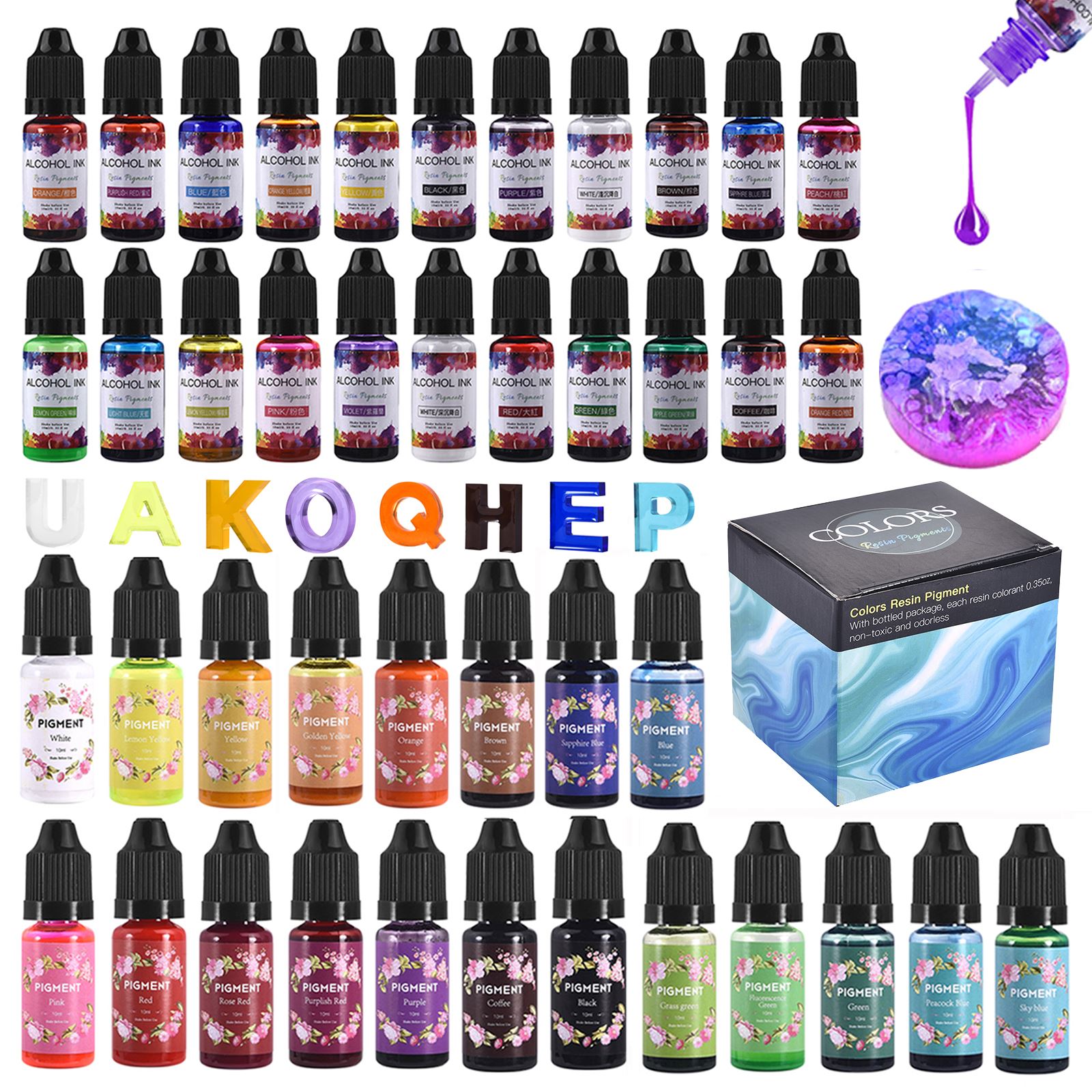 1 Set Hars Pigment Kit Art Ink - Alcohol Ink Set recensie en prijs